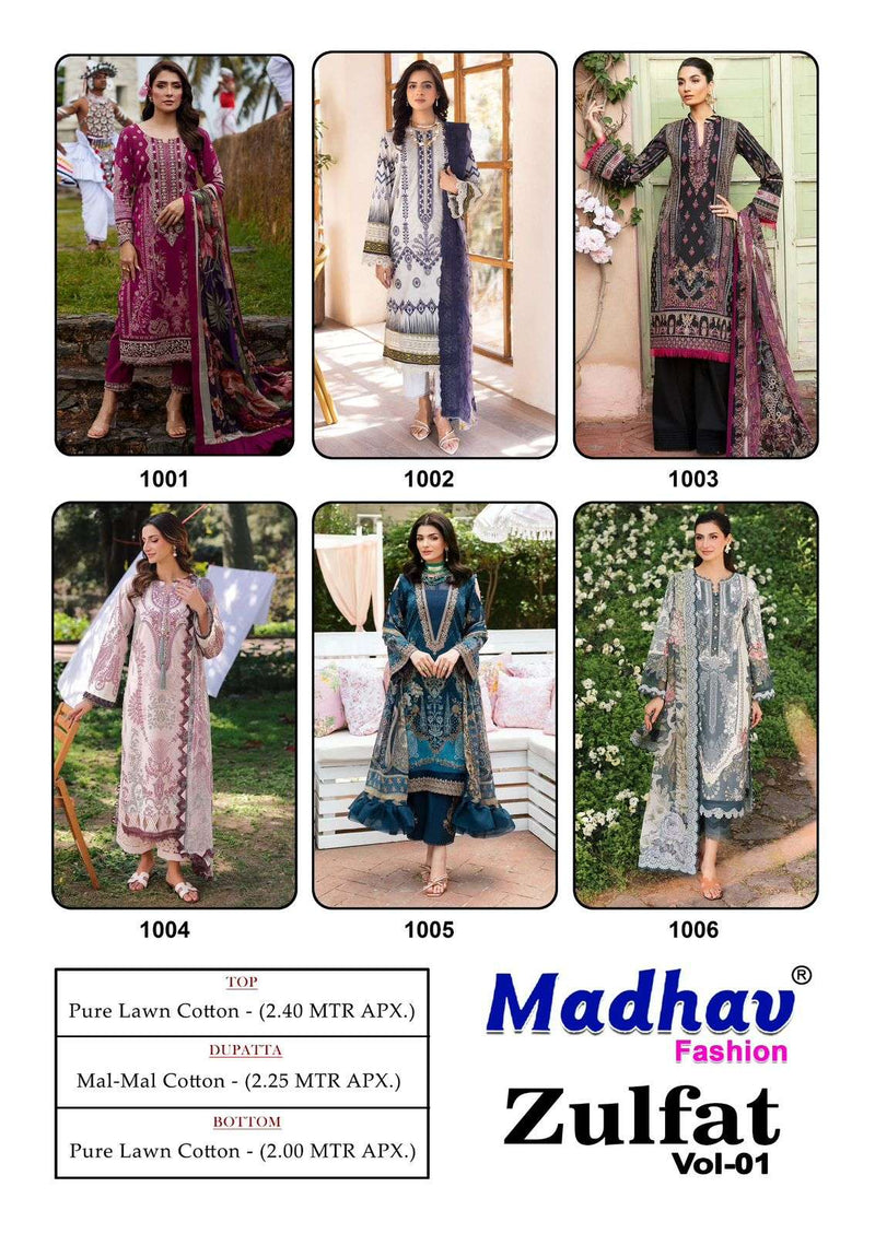 Zulfat Vol 01 Pure Cotton Dress Material | Madhav Fashion New Launch