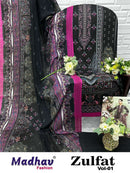 Zulfat Vol 01 Pure Cotton Dress Material | Madhav Fashion New Launch