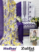 Zulfat Vol 01 Pure Cotton Dress Material | Madhav Fashion New Launch