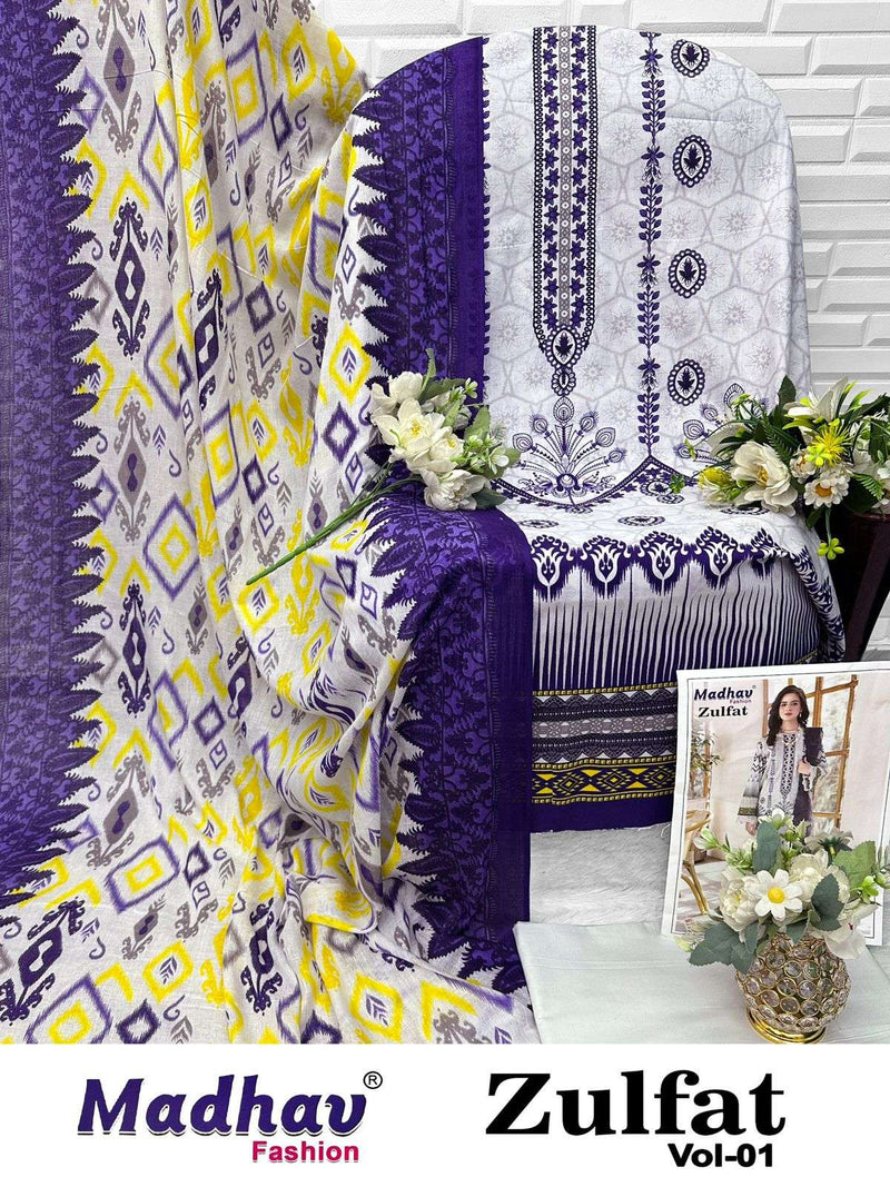 Zulfat Vol 01 Pure Cotton Dress Material | Madhav Fashion New Launch