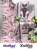 Zulfat Vol 01 Pure Cotton Dress Material | Madhav Fashion New Launch