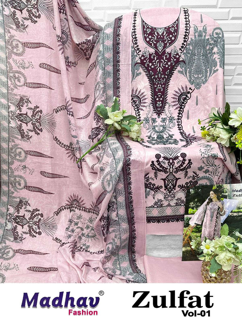 Zulfat Vol 01 Pure Cotton Dress Material | Madhav Fashion New Launch