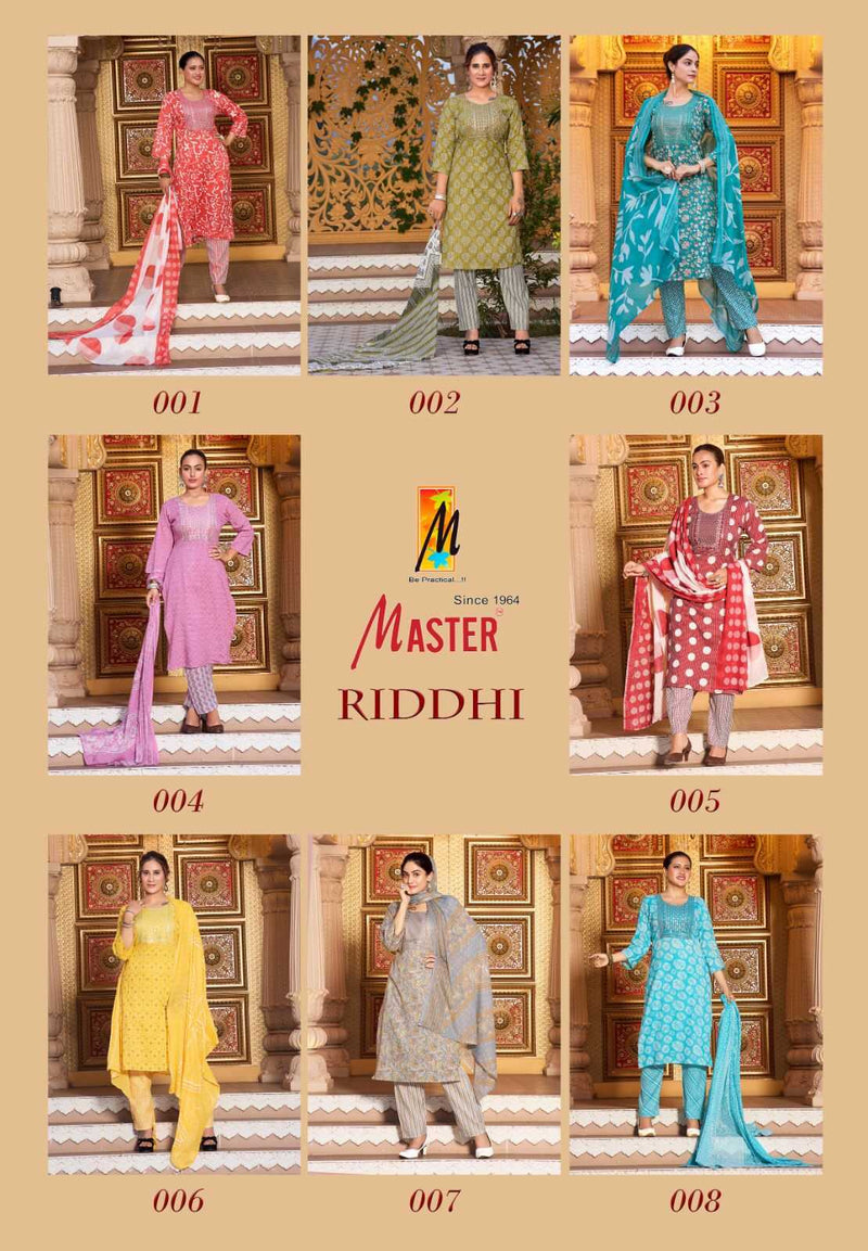 Master Kurti Riddhi Two Tone Print Daily Wear Kurti With Pant Dupatta Set