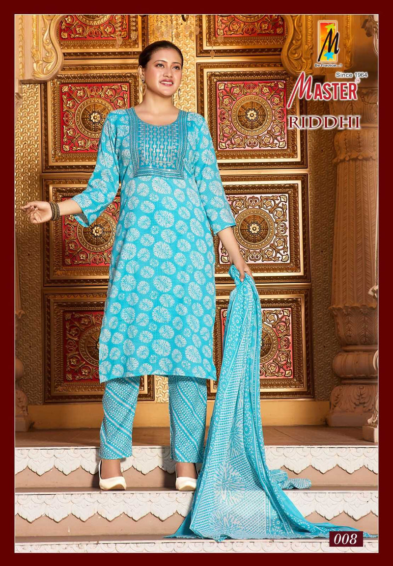 Master Kurti Riddhi Two Tone Print Daily Wear Kurti With Pant Dupatta Set