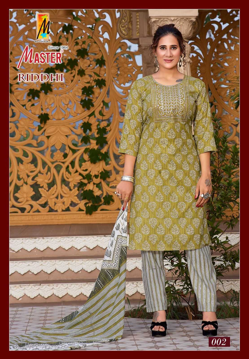 Master Kurti Riddhi Two Tone Print Daily Wear Kurti With Pant Dupatta Set