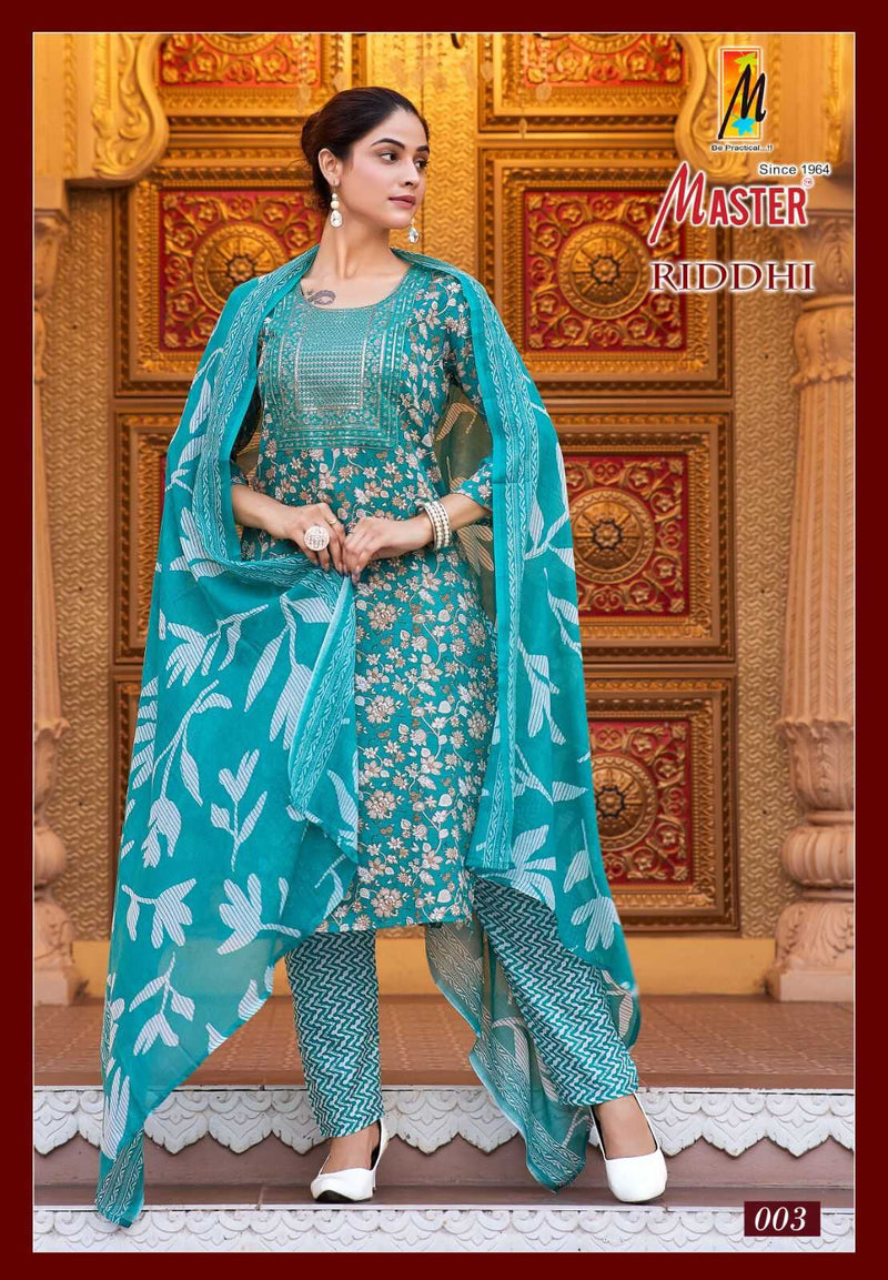 Master Kurti Riddhi Two Tone Print Daily Wear Kurti With Pant Dupatta Set