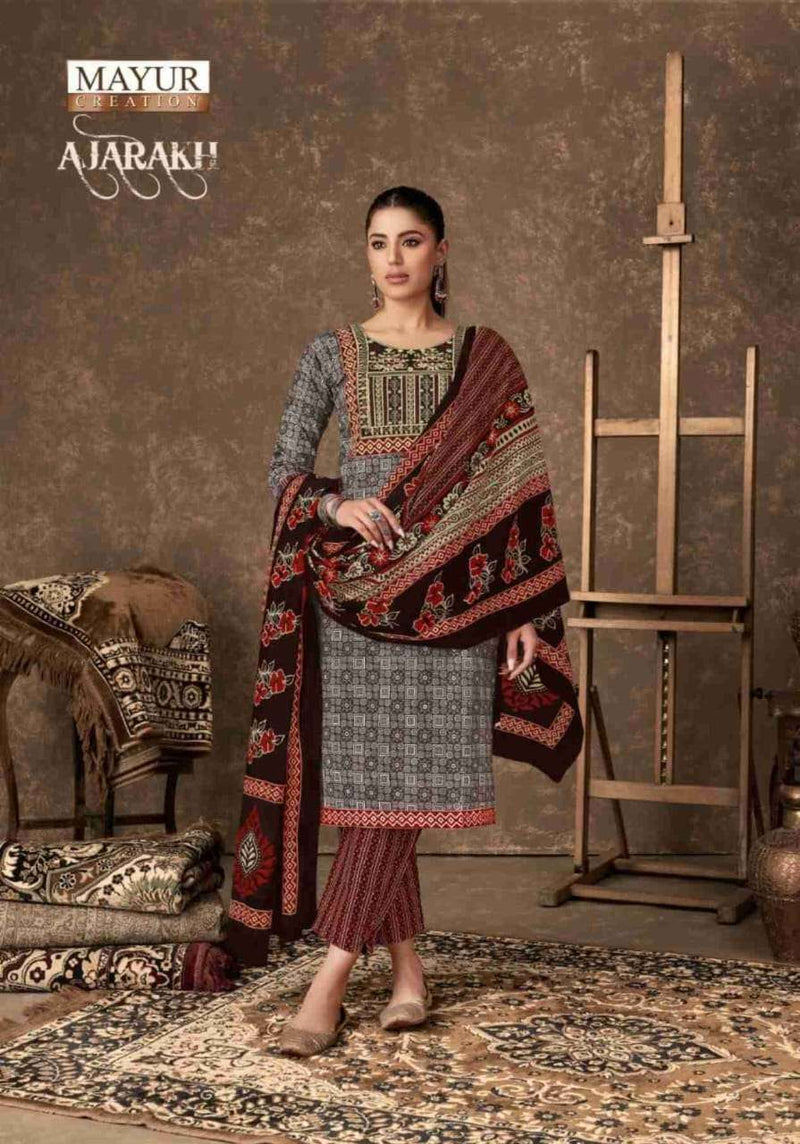 Mayur Creation Ajarakh Vol 4 Cotton Daily Wear Suit