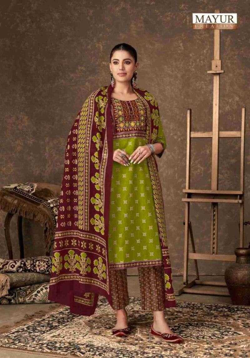 Mayur Creation Ajarakh Vol 4 Cotton Daily Wear Suit