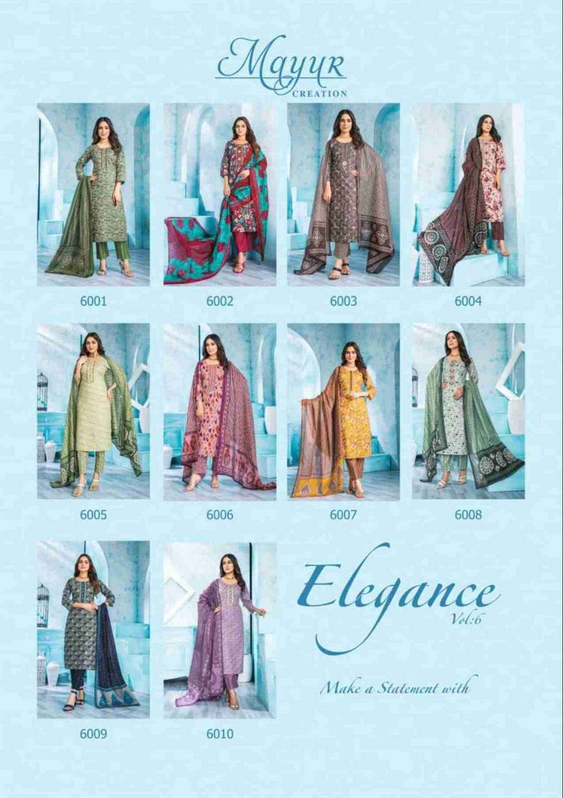 Mayur Creation Elegance Vol 6 Stitched Collection Cotton Print Daily Wear Suit