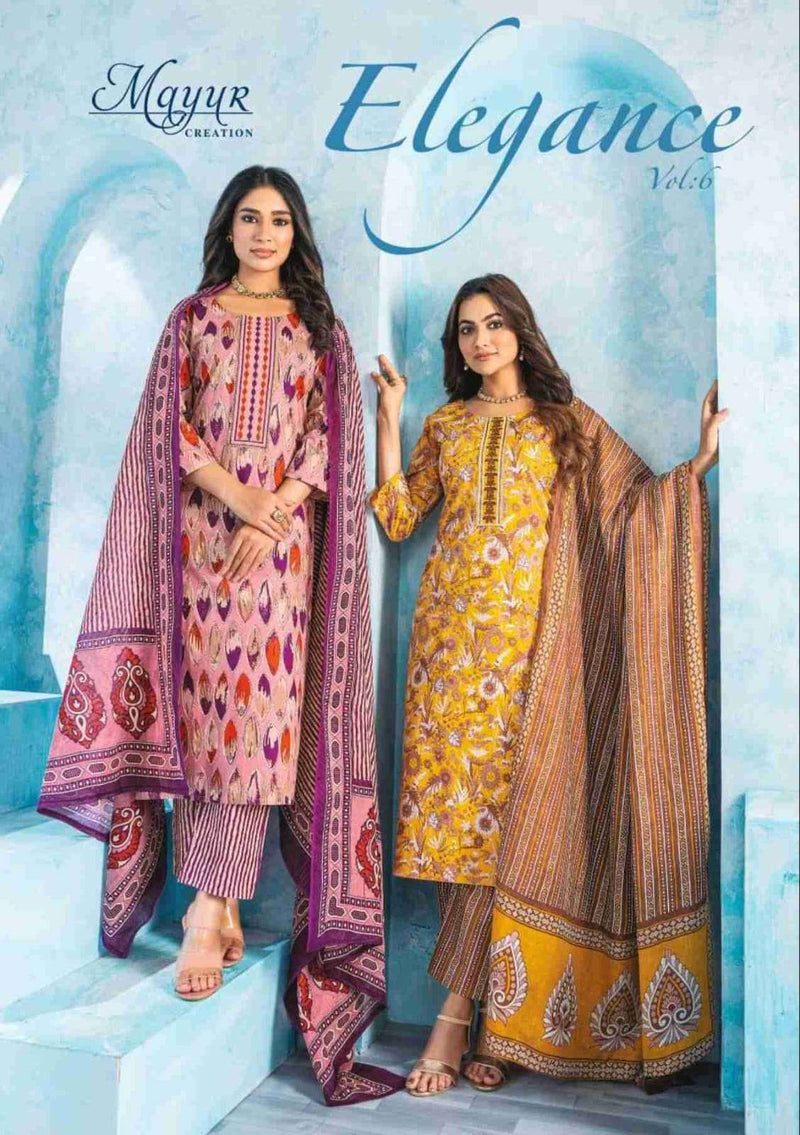 Mayur Creation Elegance Vol 6 Stitched Collection Cotton Print Daily Wear Suit