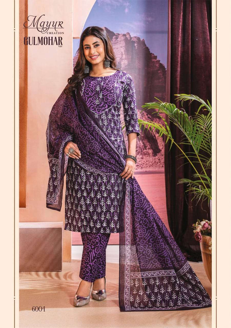 Mayur Creation Gulmohar Vol 6 Cotton Print Unstitched Salwar Suit