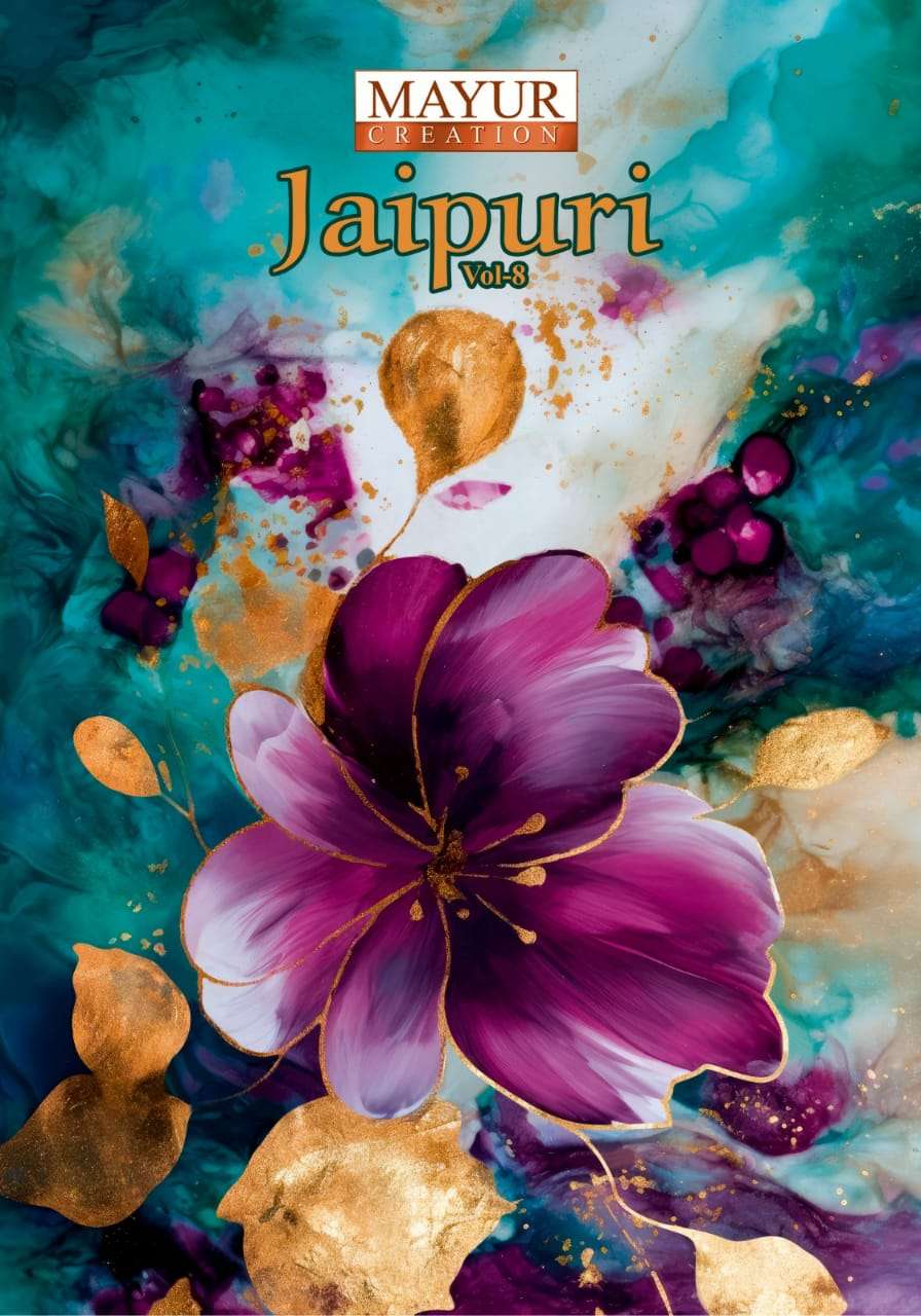 Mayur Creation Jaipuri Vol 8 Stitch Collection Cotton Print Daily Wear Salwar Suit