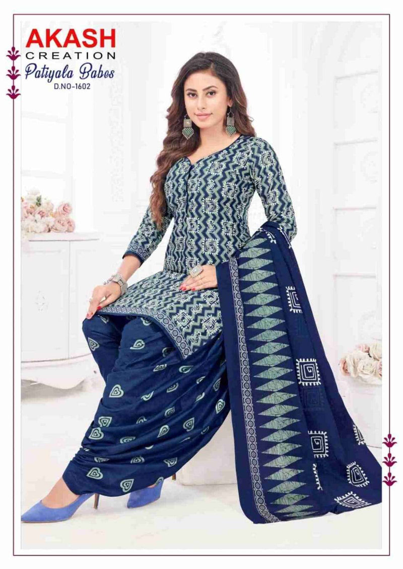 Akash Creation Patiyala Babes Vol 16 Cotton Daily Wear Salwar Suit