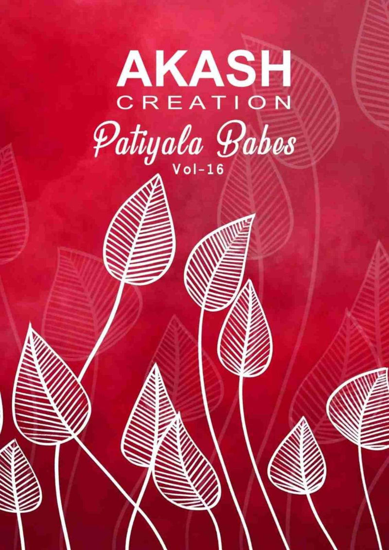 Akash Creation Patiyala Babes Vol 16 Cotton Daily Wear Salwar Suit