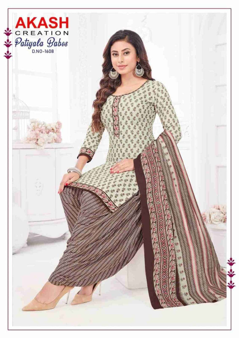 Akash Creation Patiyala Babes Vol 16 Cotton Daily Wear Salwar Suit