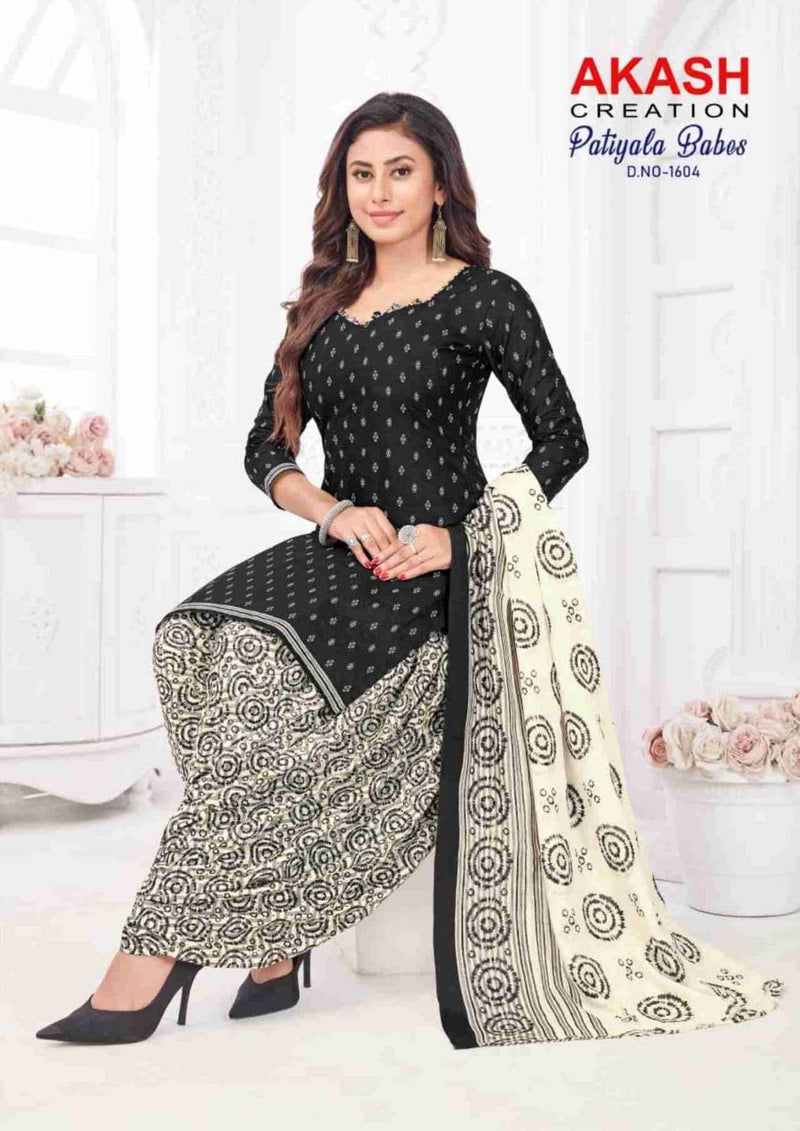 Akash Creation Patiyala Babes Vol 16 Cotton Daily Wear Salwar Suit