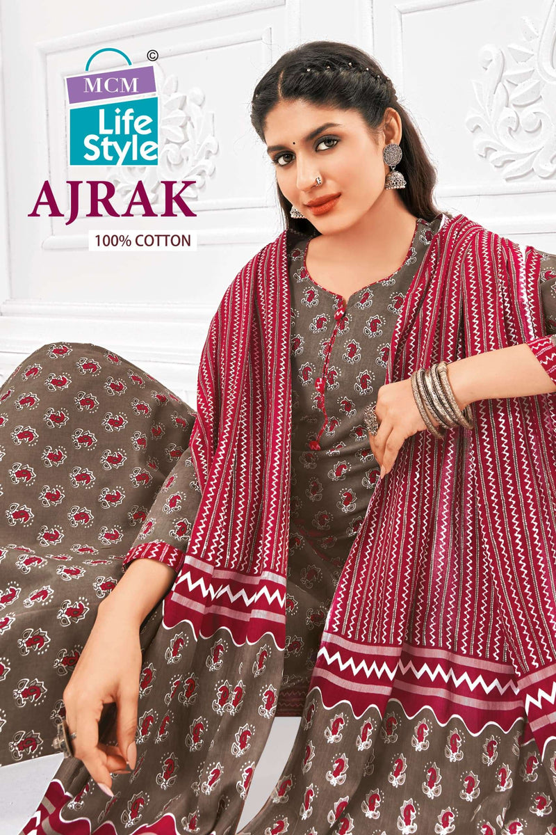 Mcm Lifestyle Ajrak Vol 1 Cotton Daily Wear Readymade Salwar Suits