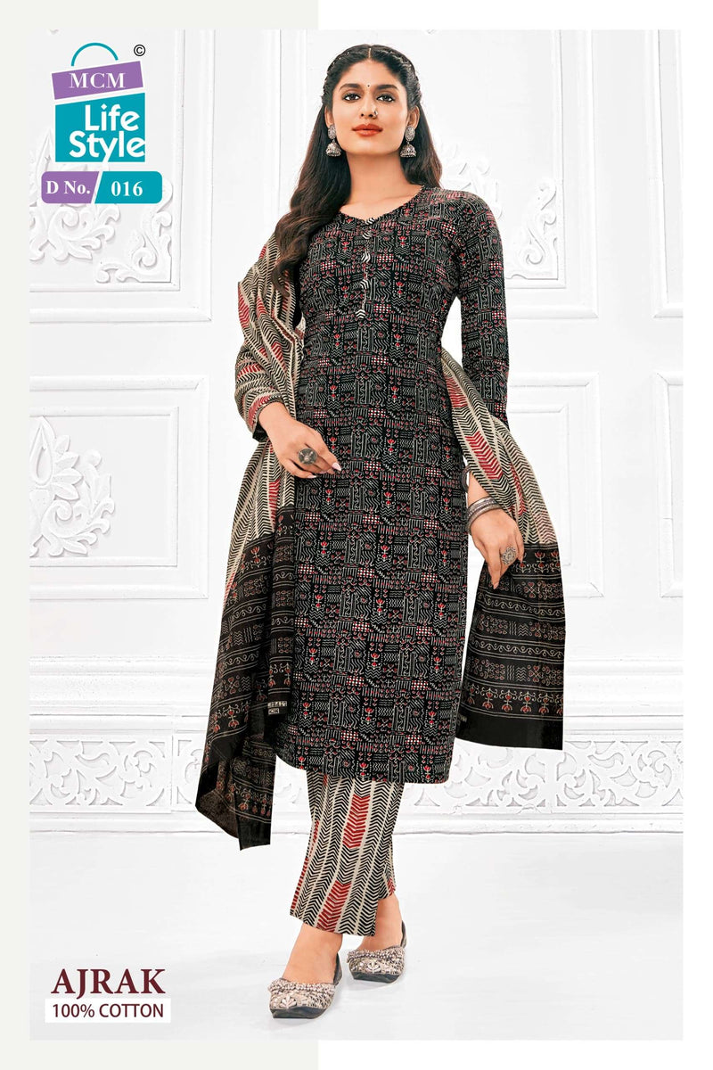 Mcm Lifestyle Ajrak Vol 1 Cotton Daily Wear Readymade Salwar Suits