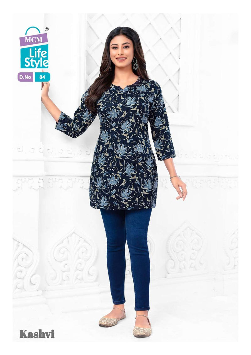 Mcm Lifestyle Kashvi Vol 5 Cotton Daily Wear Short Kurti Set