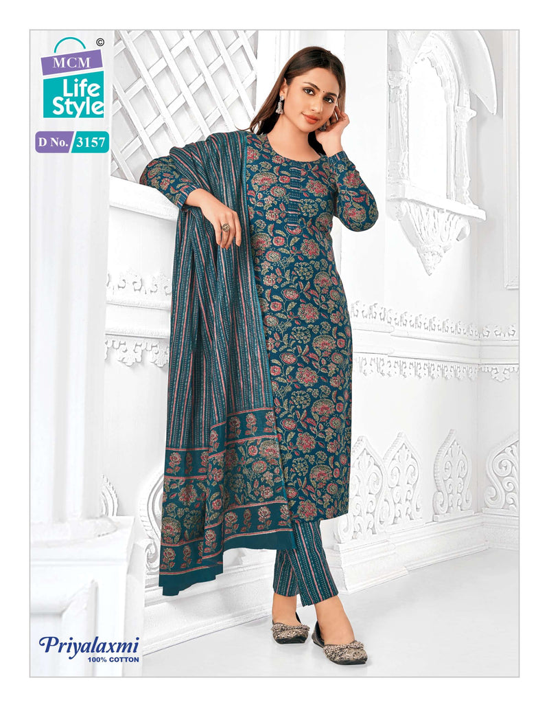 Mcm Lifestyle Priyalaxmi Vol 31 Stitch Collection Cotton Dailywear Stiched Salwar Suit