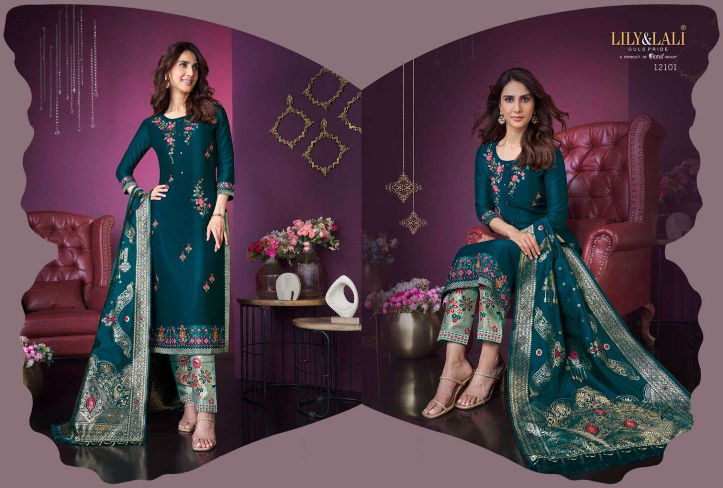 Meenakari Vol 3 By Lily & Lali Designer Party Wear Readymade Salwar Kameez