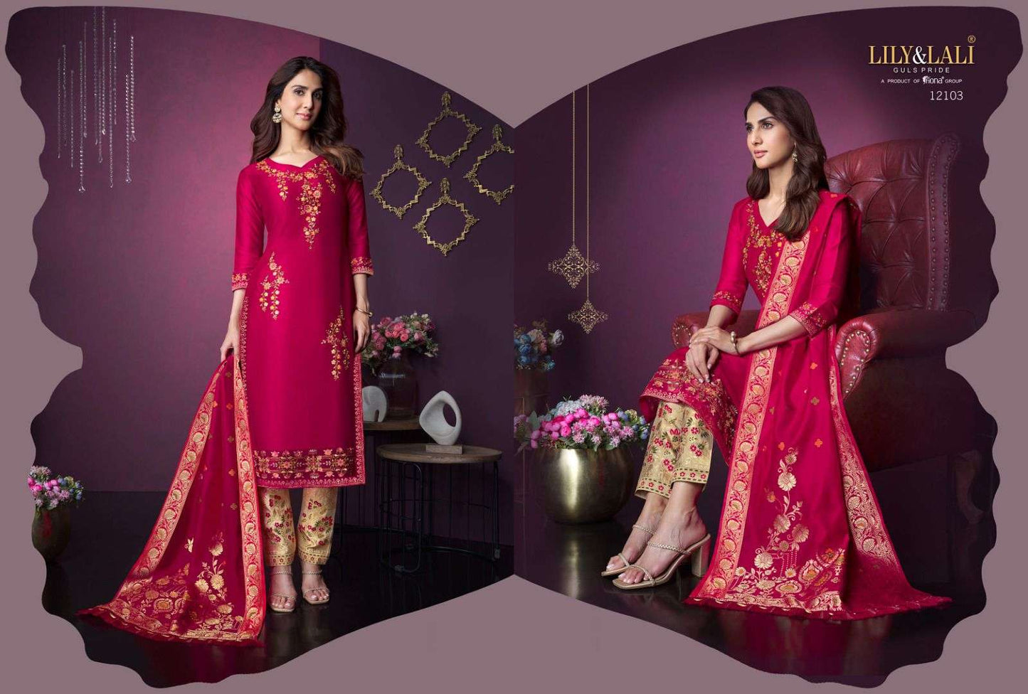 Meenakari Vol 3 By Lily & Lali Designer Party Wear Readymade Salwar Kameez