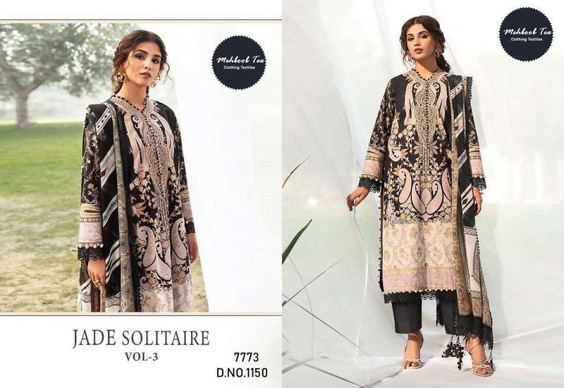 Mehboob Tex Jade Solitaire Vol 3 Pure Cotton Printed Salwar Suit