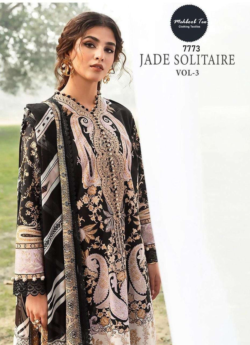 Mehboob Tex Jade Solitaire Vol 3 Pure Cotton Printed Salwar Suit