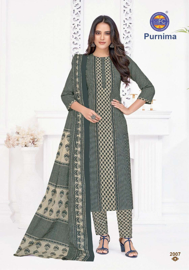 Mfc Purnima Vol 2 Cotton Printed Daily Wear Unstich Salwar Suit