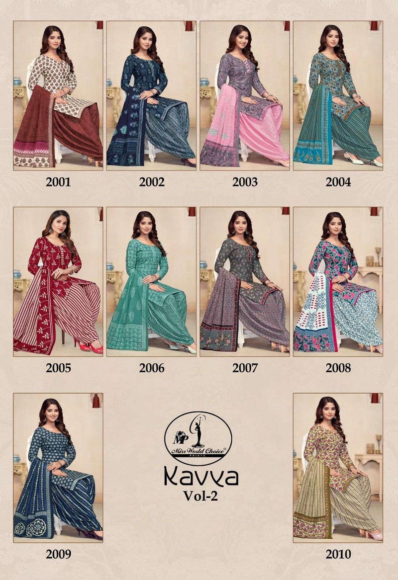 Miss World Kavya Vol 2 Cotton Daily Wear Salwar Suit Collection