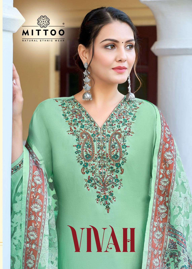 Mittoo Vivah Viscose Fancy Heavy Designer Party Wear Suit