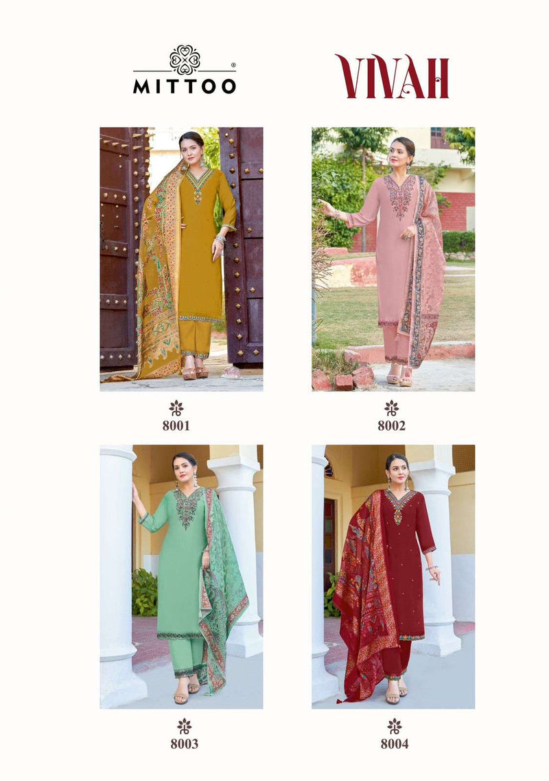 Mittoo Vivah Viscose Fancy Heavy Designer Party Wear Suit