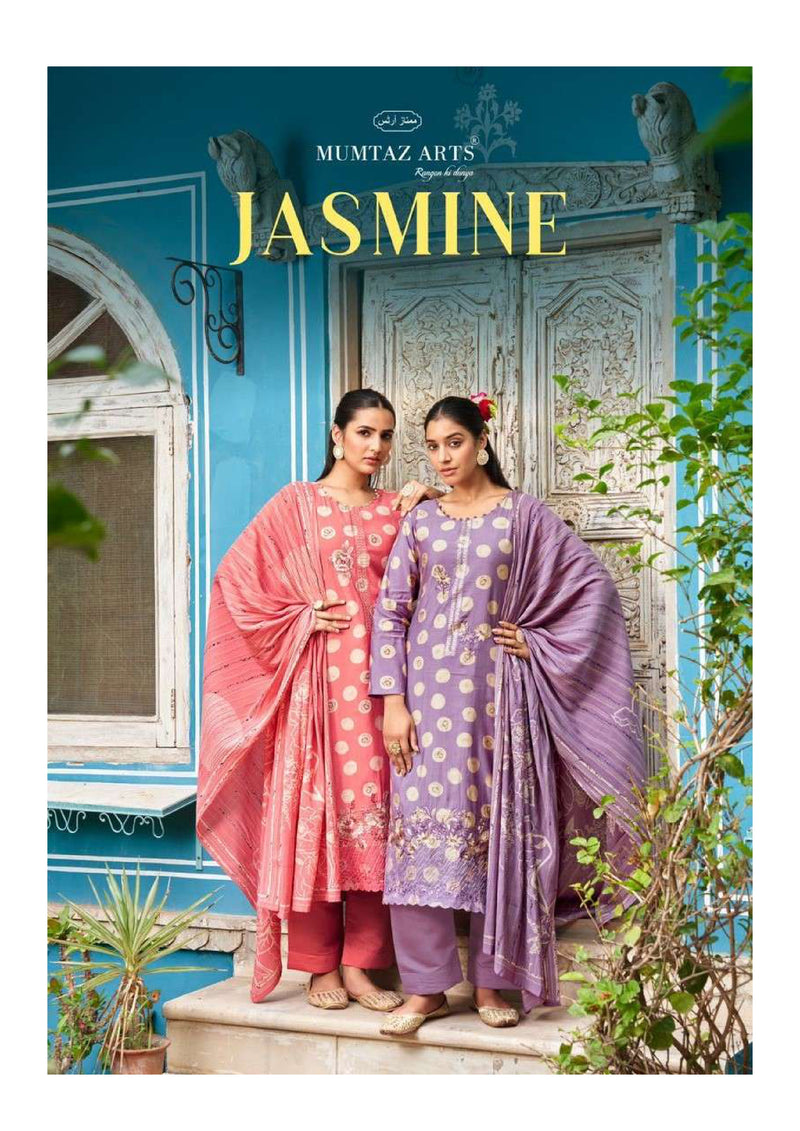 Mumtaz Arts Jasmine Musline Digital Print Fancy Embroidery Work Salwar Suit