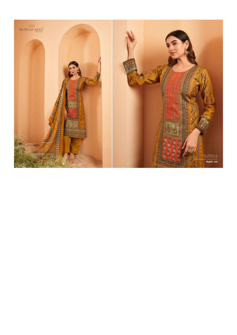 Mumtaz Arts Nayaab Vol 2 Musline Digital Handwork Salwar Kameez