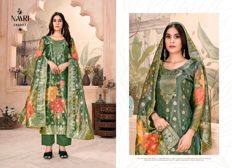 Naari Ibaas Jacquard Fancy Designer Party Wear Suit