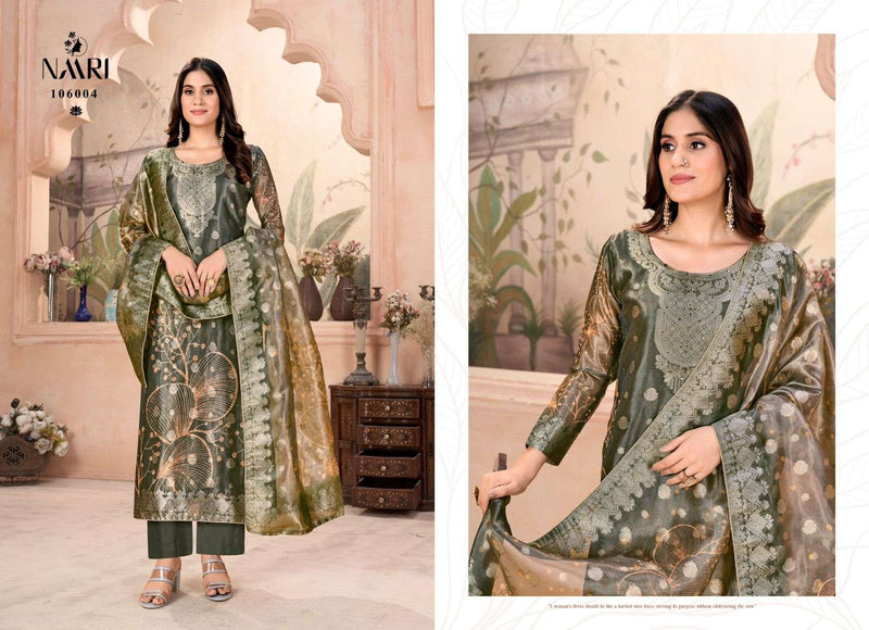 Naari Ibaas Jacquard Fancy Designer Party Wear Suit