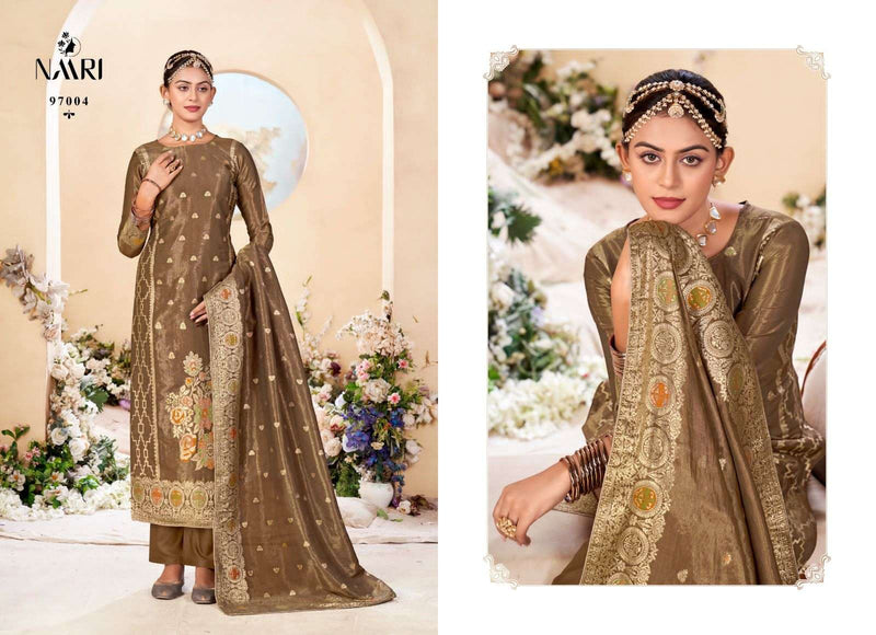 Naari Rangat Jacquard Designer Festiv Wear Salwar Suit