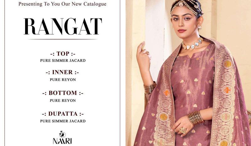 Naari Rangat Jacquard Designer Festiv Wear Salwar Suit