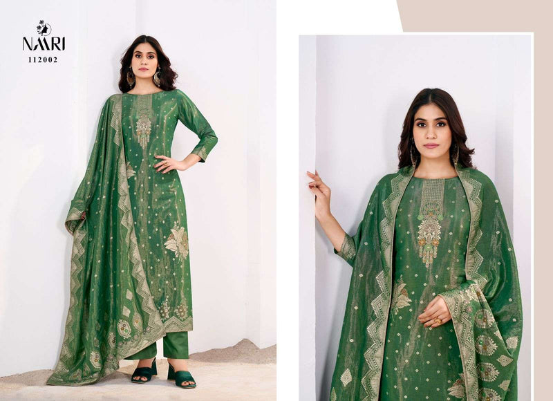 Naari Suhhag Jacquard Diamond Handwork Fancy Designer Salwar Suit