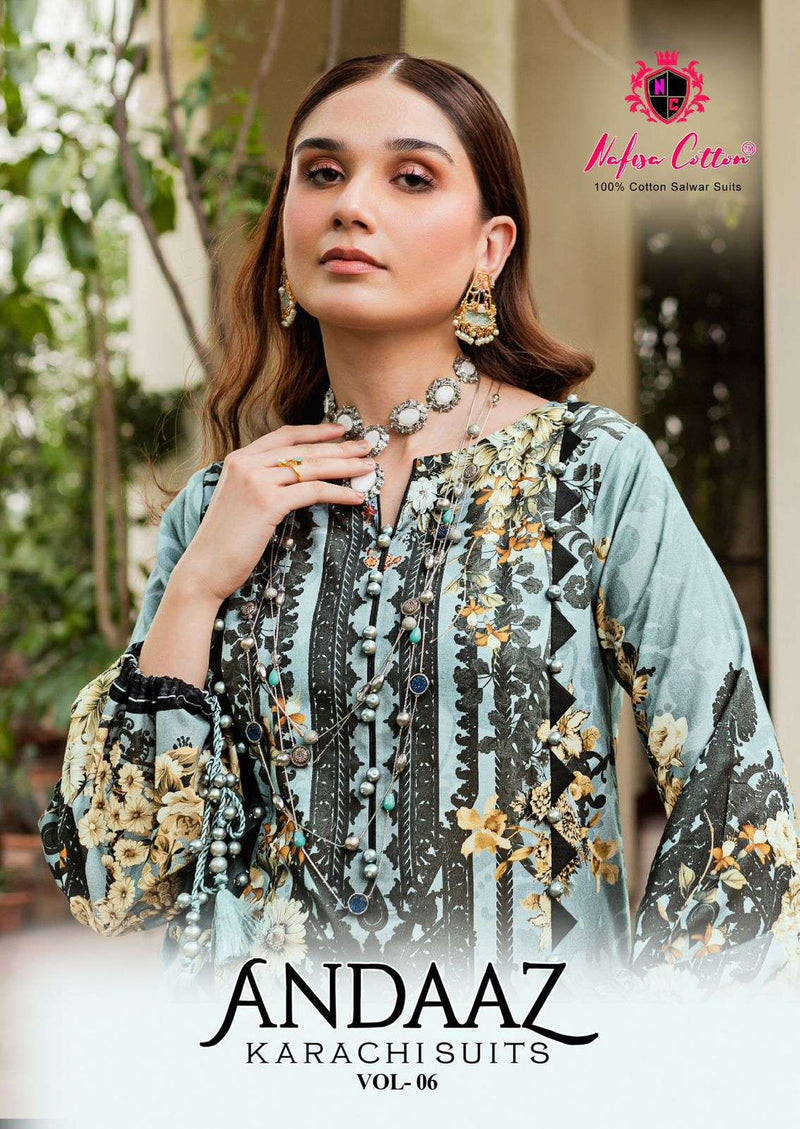 Nafisa Cotton Andaaz Karachi Vol 6 Fancy Suits