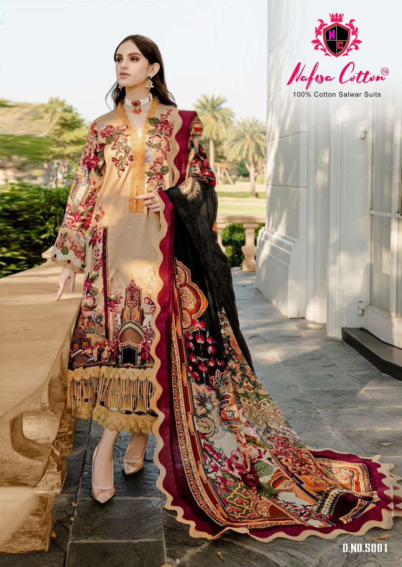 Nafisa Cotton Mahera Karachi Suits Vol 5 Cotton Digital Pakistani Suit