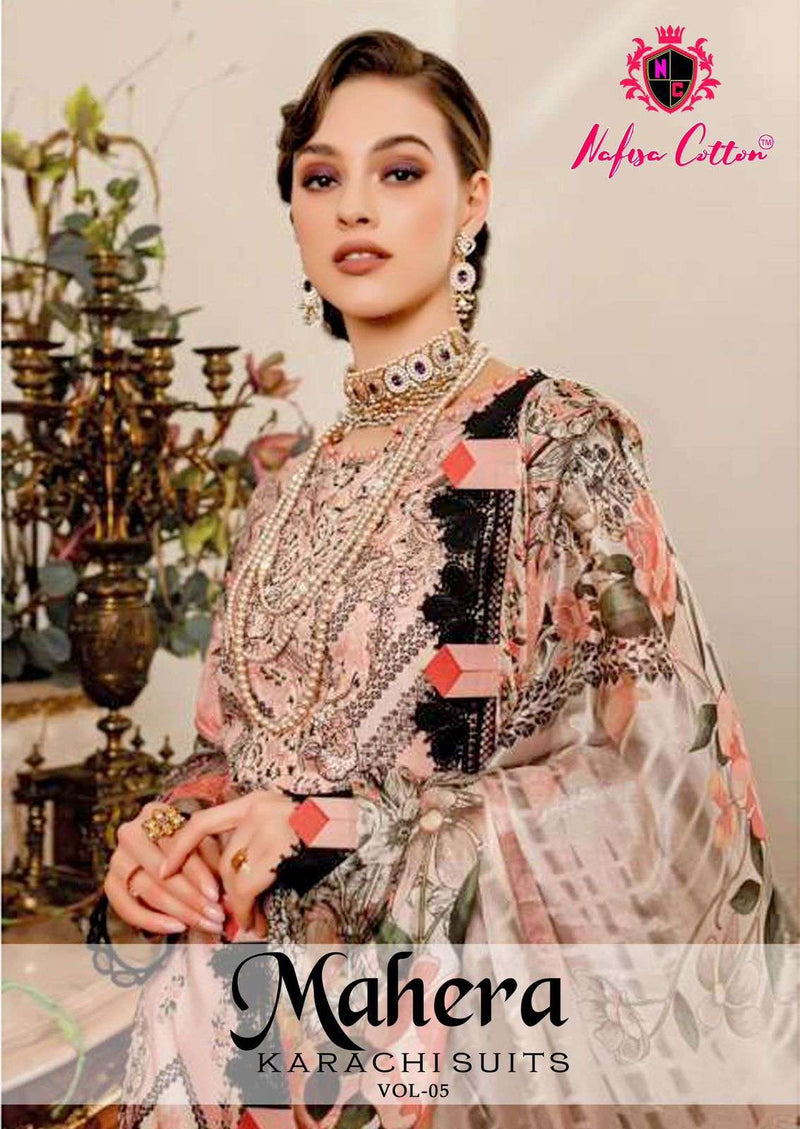 Nafisa Cotton Mahera Karachi Suits Vol 5 Cotton Digital Pakistani Suit