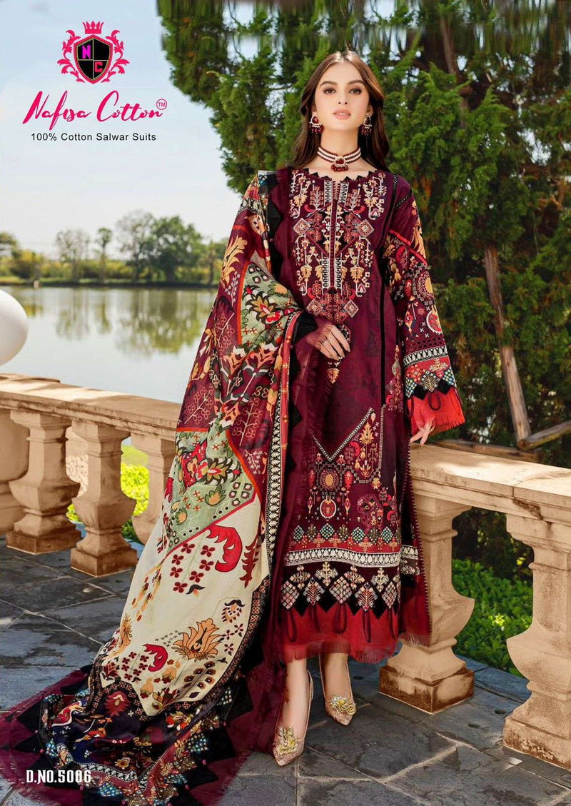 Nafisa Cotton Mahera Karachi Suits Vol 5 Cotton Digital Pakistani Suit