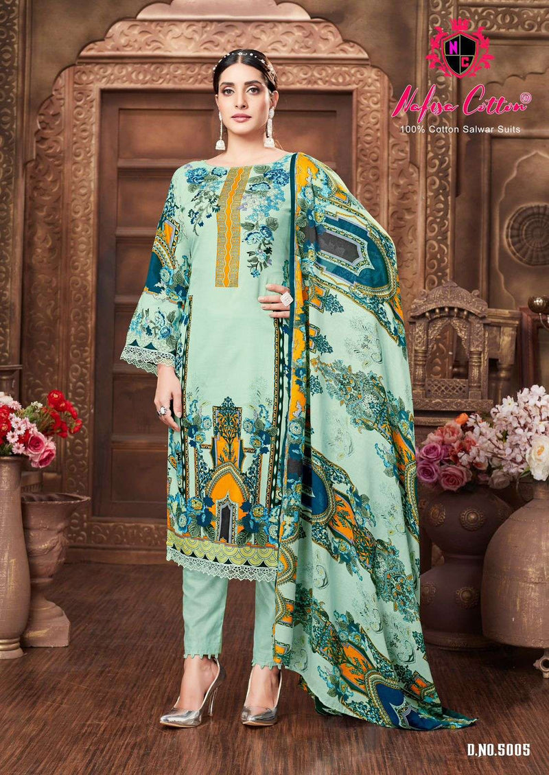 Nafisa Cotton Mahera Karachi Suits Vol 5 Cotton Digital Pakistani Suit