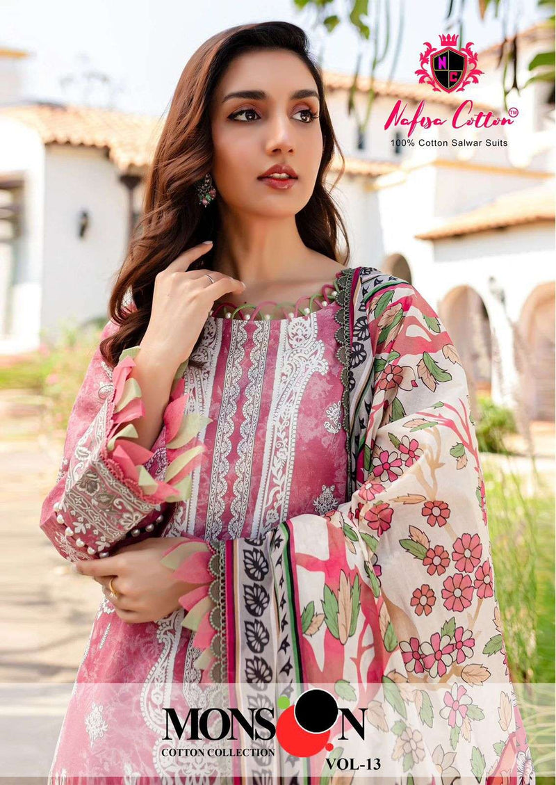 Nafisa Cotton Monsoon Cotton Collection Vol 13 Cotton Daily Wear Salwar Suit