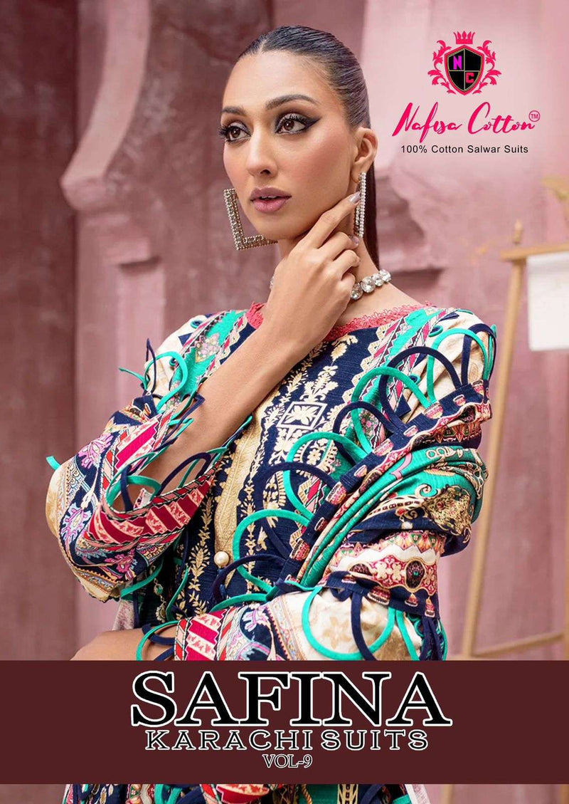 Nafisa Cotton Safina Vol 9 Digital Style Print Daily Wear Salwar Suit