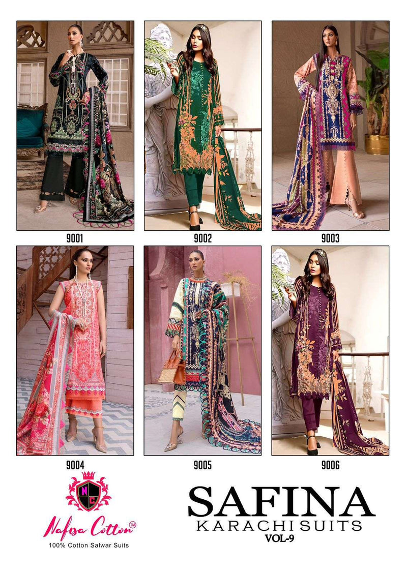 Nafisa Cotton Safina Vol 9 Digital Style Print Daily Wear Salwar Suit