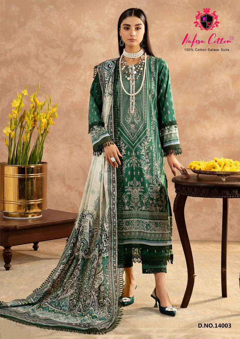 Nafisa Sahil Designer Cotton Collection Vol 14 Daily Wear Fancy Salwar Suit