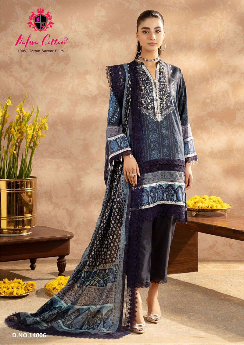 Nafisa Sahil Designer Cotton Collection Vol 14 Daily Wear Fancy Salwar Suit