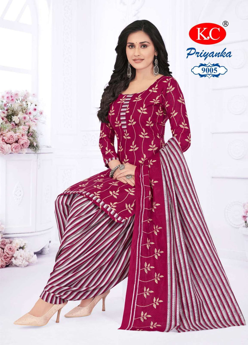 Navkar Priyanka Vol 9 Cotton Print Daily Wear Salwar Suit Collection